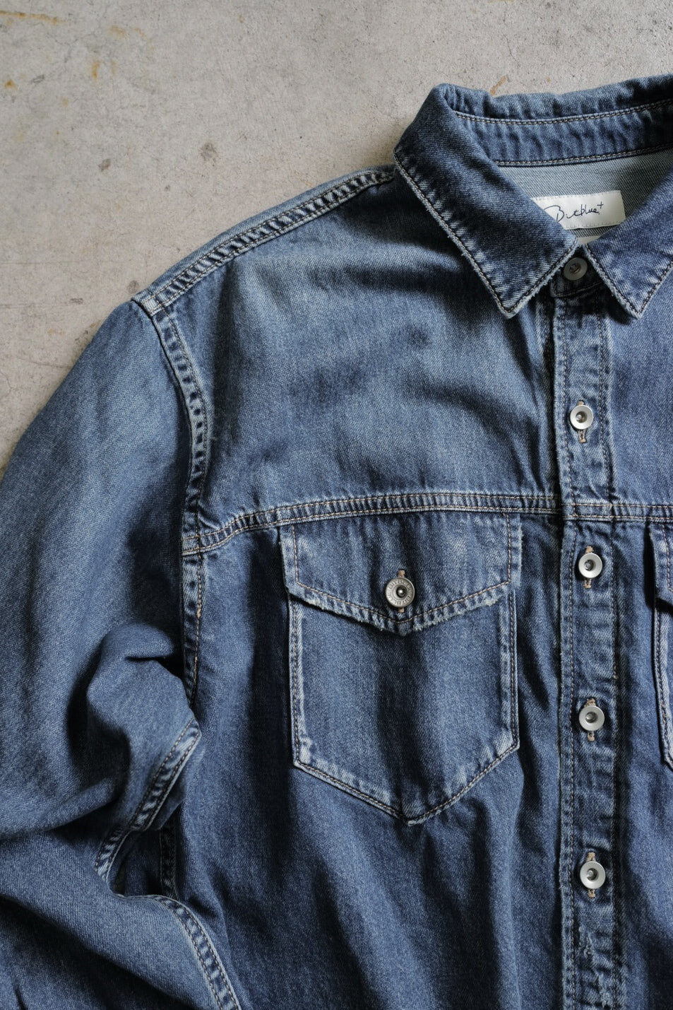 HEM CRUSH DENIM SHIRT – H.V.F.N