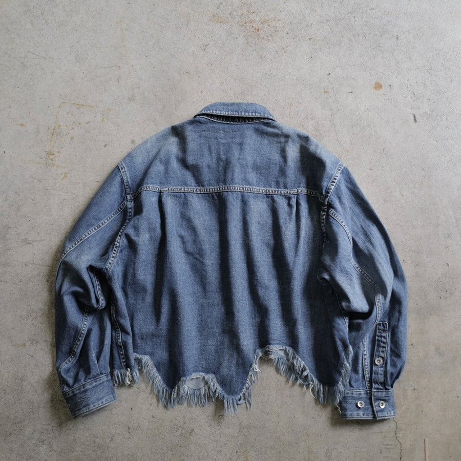 HEM CRUSH DENIM SHIRT – H.V.F.N