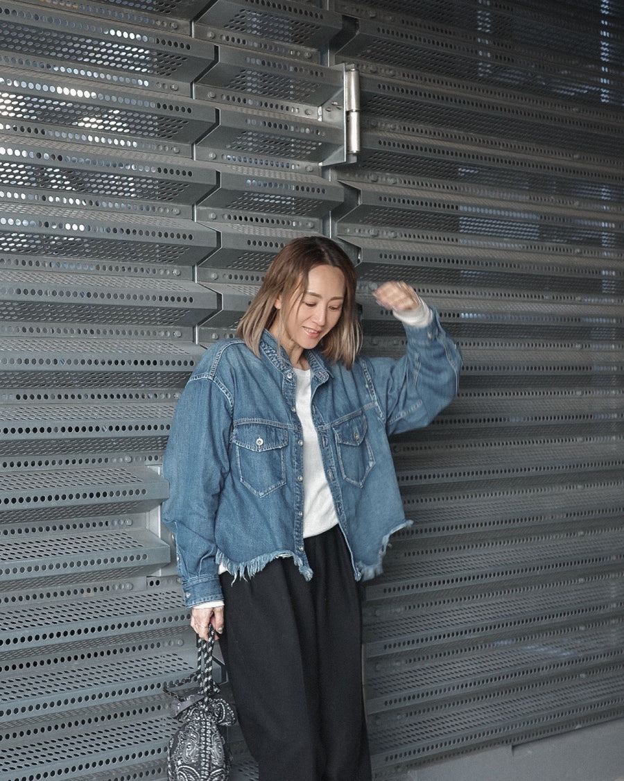 HEM CRUSH DENIM SHIRT – H.V.F.N
