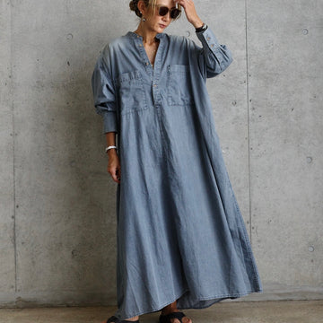 FLOW DENIM ONEPIECE