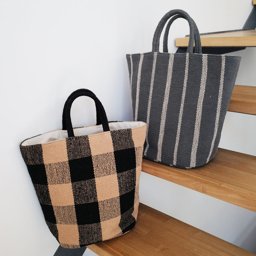 WOVEN TOTE / GRAY (LilasCampbellコラボレーション）